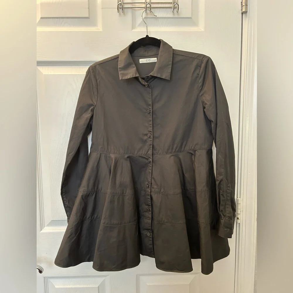 CO
Cotton-taffeta peplum shirt - Picture 4 of 7